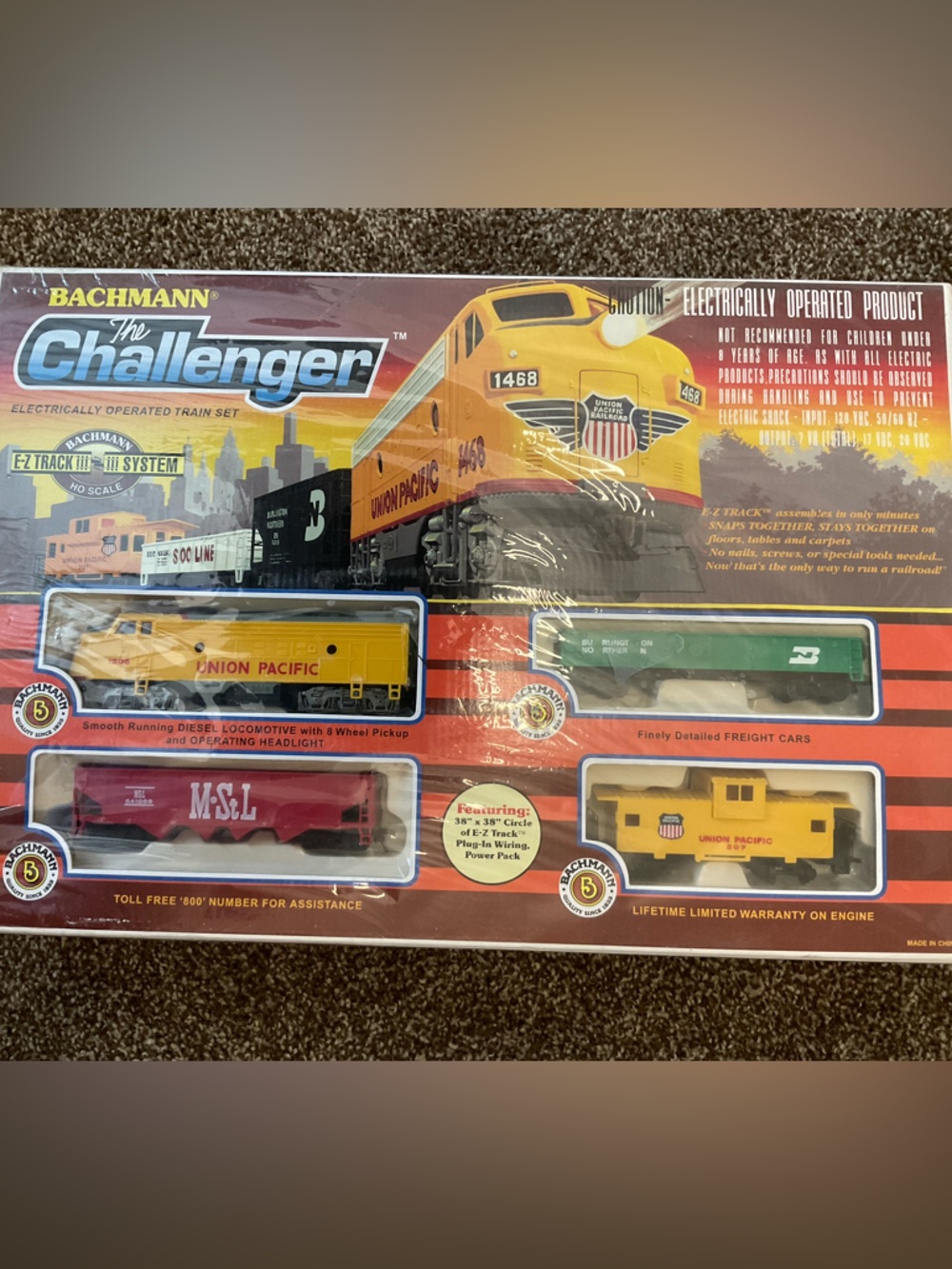🆕Bachmann 00621 The Challenger HO Scale Electric Train Set
